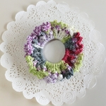 ニットのカラフルシュシュ