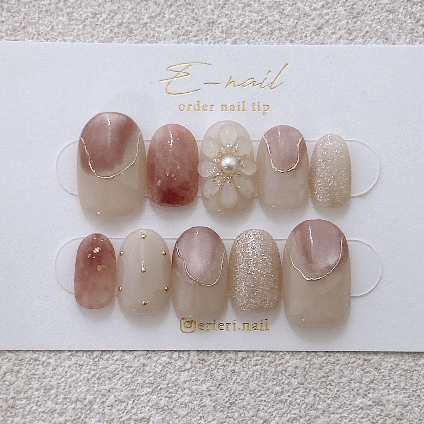 上品な紫陽花ネイル♡ あじさい 梅雨 ネイルチップ 夏 ブルー 大人