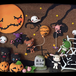 "再販" ハロウィン…双子の黒猫...♪*ﾟ