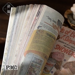 残り2点！送料無料【P367コラージュ素材】海外紙モノ　硫酸紙　ヴィンテージ  ジャンクジャーナル　レトロ　おすそ分け