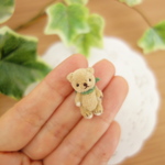 ２．４センチ「ソイ」（ベージュ）／ミニチュアテディベア 