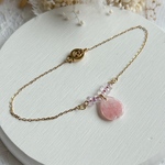 桜貝の花びらブレスレット