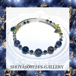 ［再販4］アイオライトを花束にして💐　vol2 シングルワイヤー　ブレスレット　#minne_new #アイオライト