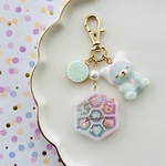 MINI♡ANIMAL CHOCOLATE BOX♡ドリームベア　　　シャカシャカ　キーホルダー　レジン　アニマル　スイーツ　チョコ　プレゼント　ミニチュア　フェイクスイーツ　ゆめかわ　くま　部屋着