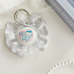 【リボン型♡両面】マタニティキーホルダー　　全3色　マタニティロゼット　マタニティマーク　マタニティー　妊娠　ベビー　マザーズバッグ　赤ちゃん　母の日