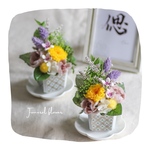 Lo128＊仏花＊お供え＊アレンジメント＊プリザーブドフラワー＊造花＊一対