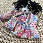 リバティ風花柄ピンク