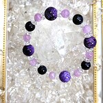 癒しのブレスレット　サファイヤ・チャロアイト・クンツァイト・水晶 