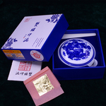 上海双維 朝霞印泥 30g 箱入り（印泥容器付き） 朱泥 印肉 押印 朱肉