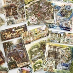 【セット売り】森林小屋自然叢書シリーズ PETコラージュ素材ステッカー 6種180枚