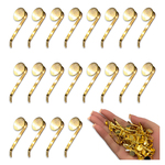 ポニーフック パーツ ゴールド 50個 丸皿 10mm 台座付き 差し込み式 ピン ヘアアクセサリー ヘアピン ヘアクリップ 金具 髪留め 髪飾り アクセサリー ハンドメイド パーツ BD4191