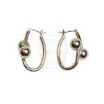 ERG-2996-G【2個入り】ボールラウンドピアス,ball Round Ear Post/25.4mm x 34mm