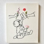 にがおえ刺繍ボード【誕生月の花】FULL