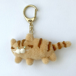 010 茶トラ 猫のぬいぐるみキーホルダー ちゃとら 茶トラ猫