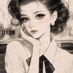 0126 オリジナルステッカー オリジナル人物ステッカー ステッカー シール りまりま  RimaRima