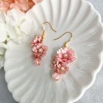 4輪🌸八重桜のイヤリング/ピアス