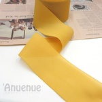 エアリー ワイド リボン【Mustard / マスタード 】70mm×1m