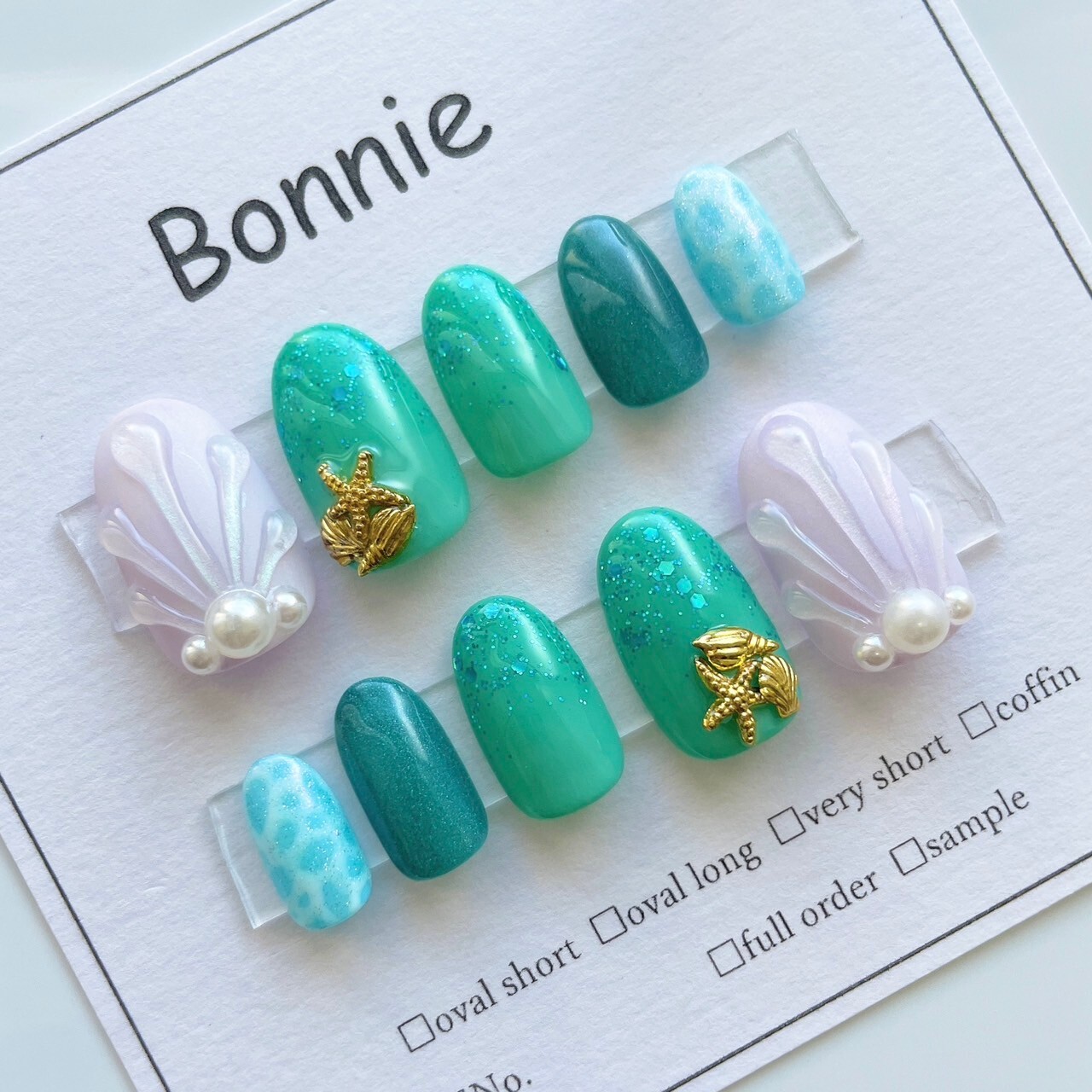 No.050】ネイルチップ パーク内でとびきり可愛く プリンセス