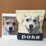 emmamilkオーダー品❤︎愛犬の刺繍ポーチ