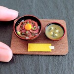 【再販】ローストビーフ丼ミニチュア味噌汁セット