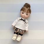 ソランちゃん メルちゃん 服 ෆ̈ レースつけ襟