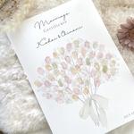 【くすみ花束】結婚証明書　ウエディングツリー/結婚証明書　結婚誓約書　ゲスト参加型　結婚証明　ゲスト参加型結婚証明　ウェルカムスペース　ゲスト参加