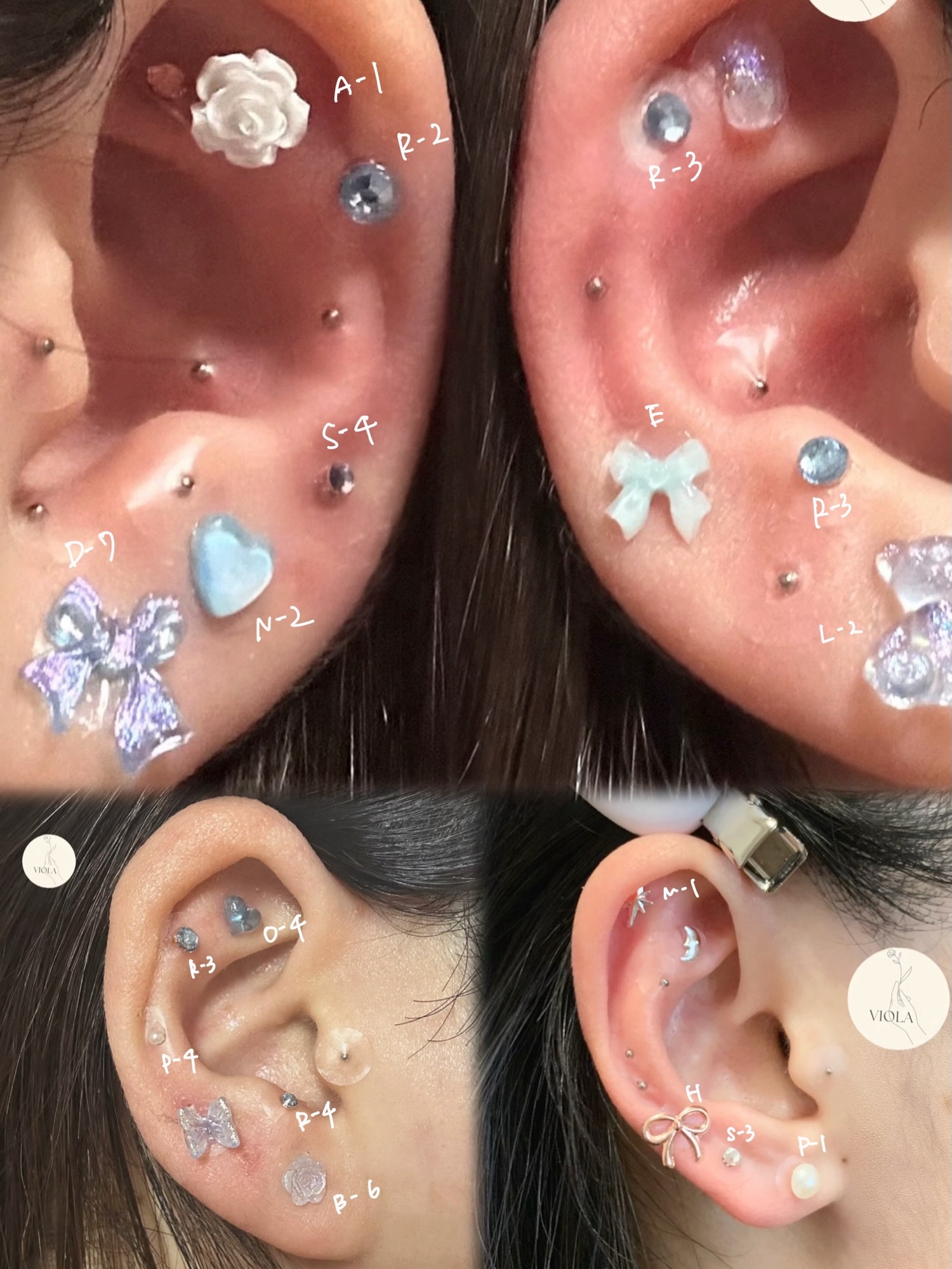 a. 耳つぼジュエリー オーダー品 👂#💎#✨ #耳つぼ#耳ツボ#耳つぼジュエリー#耳ツボジュエリー