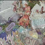 イースターコラージュ素材200枚・おまけ20枚以上・ハンドメイド