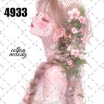 original sticker « no.4933 »     //     人物ステッカー オリジナルステッカー オリジナル人物ステッカー ステッカー cotton melody 
