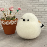 羊毛フェルト あざとシマエナガ もふもふver