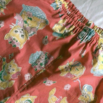 ヴィンテージ風　猫ちやん　リラックスパンツ　レトロ　ポップ