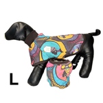 完成品●Lサイズ●スポッとマント～スヌード別付き（コットンストレッチ）●african women●