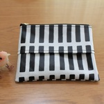 【S様専用】ラミネートのファスナー付きポケティポーチ　格子柄