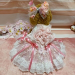 犬猫うさちゃん服 【即納OK】　　　　　　　　　　　　　　　　　　　　　　　華々しく咲く、桜のドレス🌸