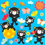 壁面飾り【＊クロくまファミリー 】