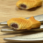 1/12 たべかけミニチュアたいやき ミニチュアパン ミニチュアスイーツ フェイクスイーツ フェイクパン 食品サンプル ドールハウス デコパーツ