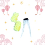 ○完成品○doll outfit  ☆タイツとレッグカバー黄色set ★