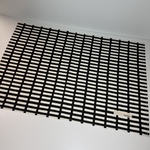 小学校机サイズ40㎝×60㎝ ランチョンマット　（チャコールグレー　格子）ネームタグ付き
