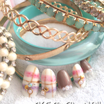 チェック秋nail♡ミンネSTART記念ネイル♡