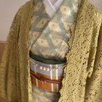レース長羽織オリーブ🫒