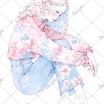 ℳ. xoxoshop オリジナル人物ステッカー 期間限定パステルシリーズ4月10日まで