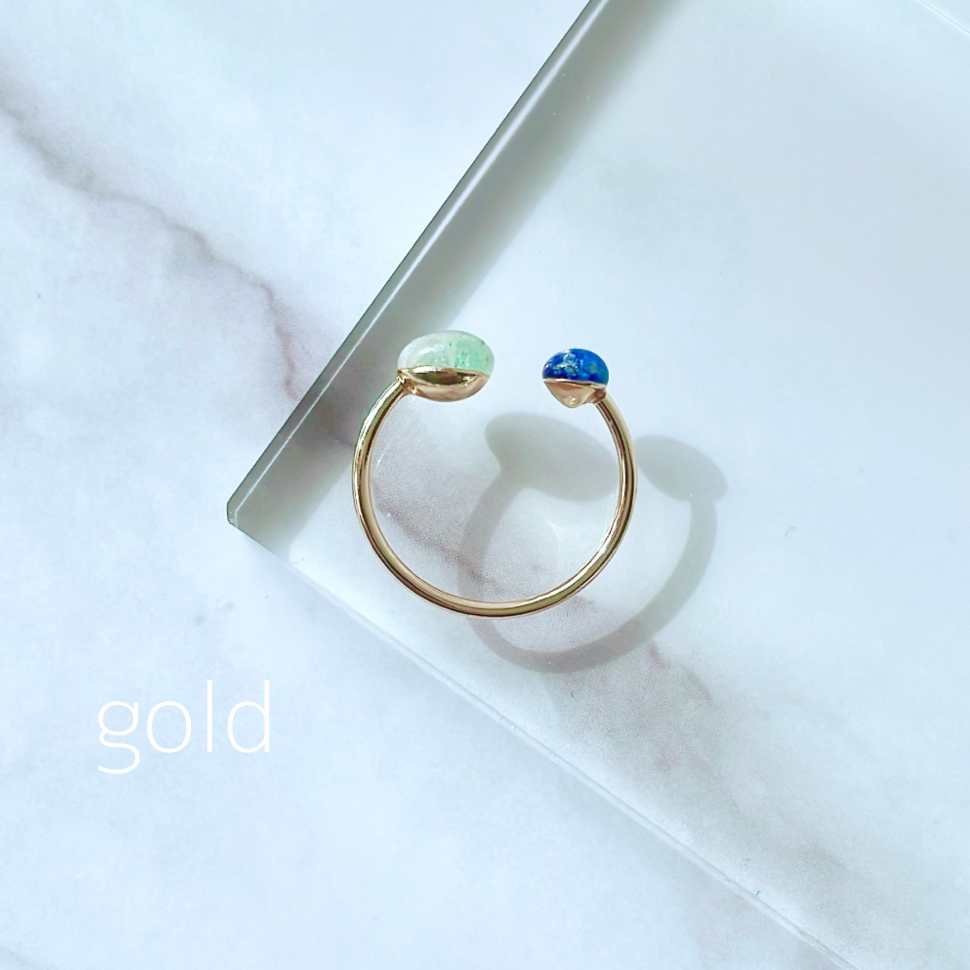 Birth stone ring〜3種まで選べる誕生石リング〜受注生産品 1〜3