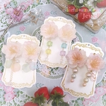 colorful＊strawberry [Jewel*] ／和菓子プリンセス イヤリングorピアス (お花見団子)