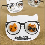 メガネコのピアス(受注製作)チャトラ