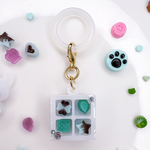 チョコBOX 白 ハンドメイド バレンタイン プレゼント レジン 推し活 キーホルダー アンブレラマーカー