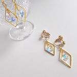 ♡×500✨ゆらキラ✨10個限定*ひし形の中のスワロフスキー