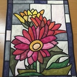 お花のタペストリー