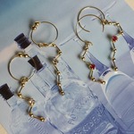 フープ北斗七星&カシオペア座ピアス(イヤリング)