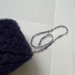 🫐モヘア　2本どり　yarn  ネイビー