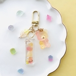 KOHAKUTO BEAR♡ベア　シャカシャカ　キーホルダー　レジン　アニマル　スイーツ　チョコ　プレゼント　ミニチュア　フェイクスイーツ　ゆめかわ　琥珀糖　くま　寒色　こはく糖